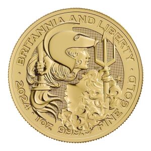 Britannia and Liberty 2024 1oz Gold Bullion Trial Piece