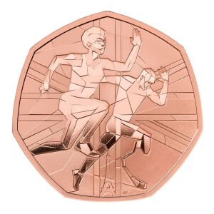 Team GB and Paralympics GB 2024 50p Gold Proof Trial Piece