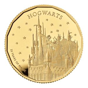 Hogwarts School of Witchcraft and Wizardry 2023 1/4 Gold Proof Trial Piece