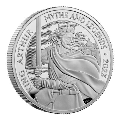 Myths and Legends King Arthur 2023 2oz Silver Proof Trial Piece