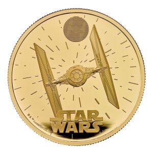 Star Wars TIE Fighter 2024 1oz Gold Proof Trial Piece