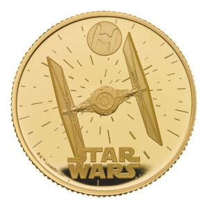 Star Wars TIE Fighter 2024 1/4oz Gold Proof Trial Piece