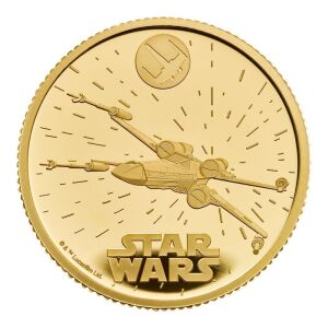 Star Wars X-Wing 2024 1/4oz Gold Proof Trial Piece