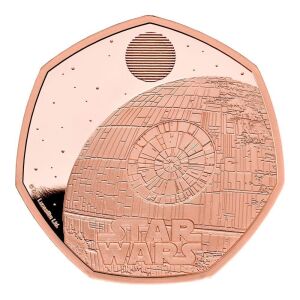 Star Wars Death Star II 2024 50p Gold Proof Trial Piece