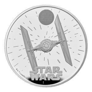 Star Wars TIE Fighter 2024 2oz Silver Proof Trial Piece