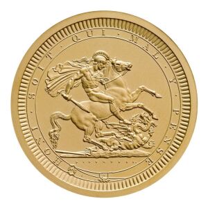 St George and the Dragon 2024 2oz Gold Proof Trial Piece