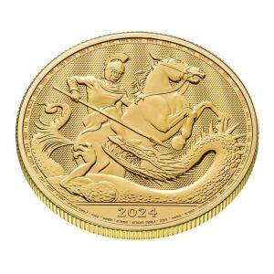 St George and the Dragon 2024 1oz Gold Bullion Trial Piece