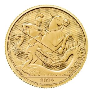 St George and the Dragon 2024 1/4oz Gold Bullion Trial Piece