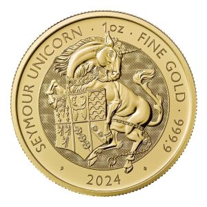 The Royal Tudor Beasts The Seymour Unicorn 2024 1oz Gold Bullion Trial Piece