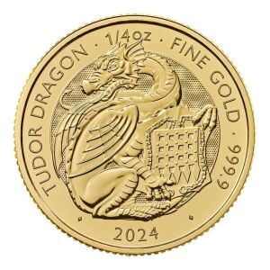 The Royal Tudor Beasts The Tudor Dragon 2024 1/4oz Gold Bullion Trial Piece