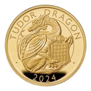 The Royal Tudor Beasts The Tudor Dragon 2024 1oz Gold Proof Trial Piece