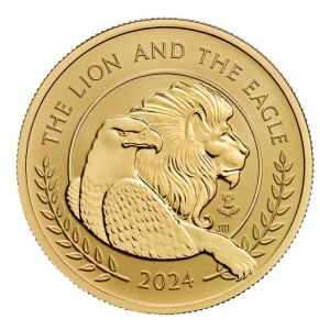 The Lion and The Eagle 2024 1oz Gold Proof Trial Piece