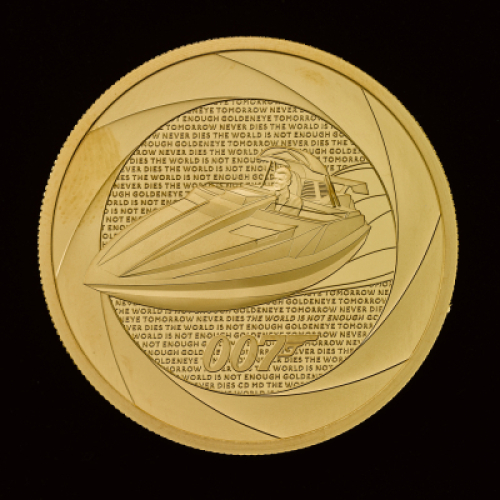 Decades of 007: Bond Films of the 1990s 2024 2oz Gold Proof Trial Piece