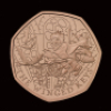 Harry Potter &ndash; The Winged Keys 2024 50p Gold Proof Trial Piece