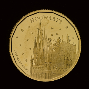 Hogwarts School of Witchcraft and Wizardry 2023 1/4 Gold Proof Trial Piece