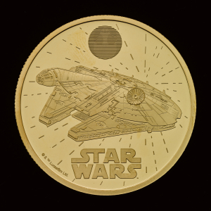 Star Wars Millennium Falcon 2024 1oz Gold Proof Trial Piece