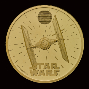 Star Wars TIE Fighter 2024 1oz Gold Proof Trial Piece