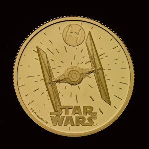 Star Wars TIE Fighter 2024 1/4oz Gold Proof Trial Piece