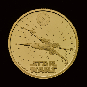 Star Wars X-Wing 2024 1/4oz Gold Proof Trial Piece