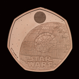 Star Wars Death Star II 2024 50p Gold Proof Trial Piece