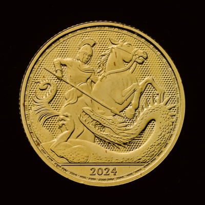 St George and the Dragon 2024 1/4oz Gold Bullion Trial Piece