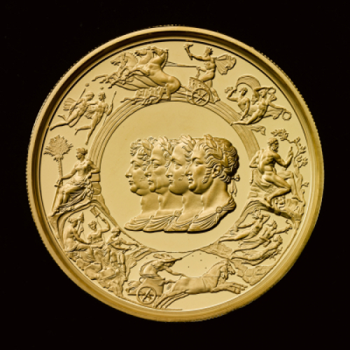 The Waterloo Medal &ndash; Allied Leaders 2024 5oz Gold Proof Trial Piece