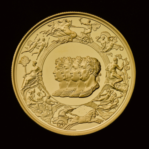 The Waterloo Medal &ndash; Allied Leaders 2024 2oz Gold Proof Trial Piece