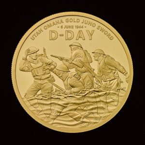 D-Day 2024 2oz Gold Proof Trial Piece (US design)