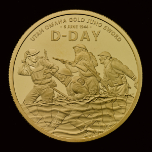 D-Day 2024 1oz Gold Proof Trial Piece (US Design)