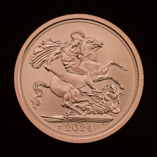 D-Day Sovereign &ndash; Struck on 6 June 2024 Gold Brilliant Uncirculated Trial Piece
