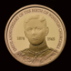 Sir Winston Churchill 2024 &pound;2 Gold Proof Trial Piece
