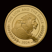 The Lion and The Eagle 2024 1/2oz Gold Proof Trial Piece