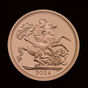 The Sovereign 2024 Gold Proof Trial Piece