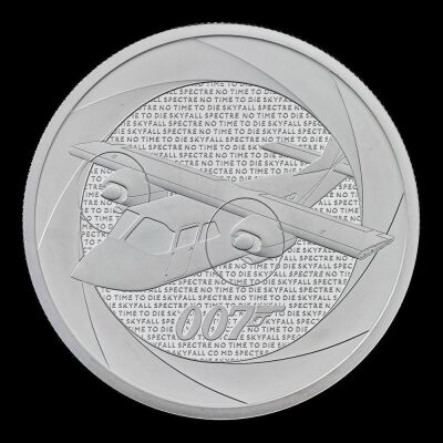 Decades of 007: Bond Films of the 2010s 2024 2oz Silver Proof Trial Piece