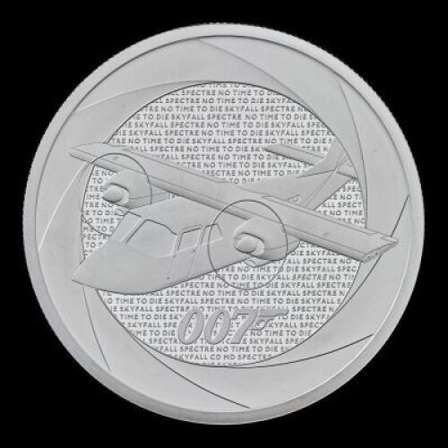 Decades of 007: Bond Films of the 2010s 2024 2oz Silver Proof Trial Piece