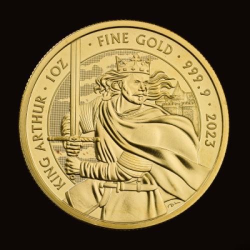 Myths and Legends King Arthur 2023 1oz Gold Bullion Trial Piece