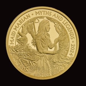 Myths and Legends Maid Marian 2024 1oz Gold Proof Trial Piece