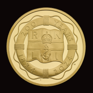 200 Years of the RNLI 2024 2oz Gold Proof Trial Piece