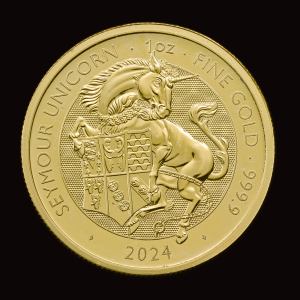 The Royal Tudor Beasts The Seymour Unicorn 2024 1oz Gold Bullion Trial Piece