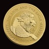 The Lion and The Eagle 2024 5oz Gold Proof Trial Piece