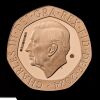 King Charles III Definitives 2024 20p Gold Proof Trial Piece - 2