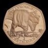 Tyrannosaurus 2024 50p Gold Proof Trial Piece