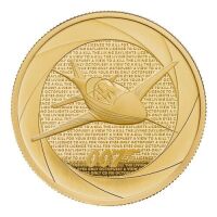 Six Decades of 007: Bond Films of the 1980s 2024 1oz Gold Proof Trial Piece