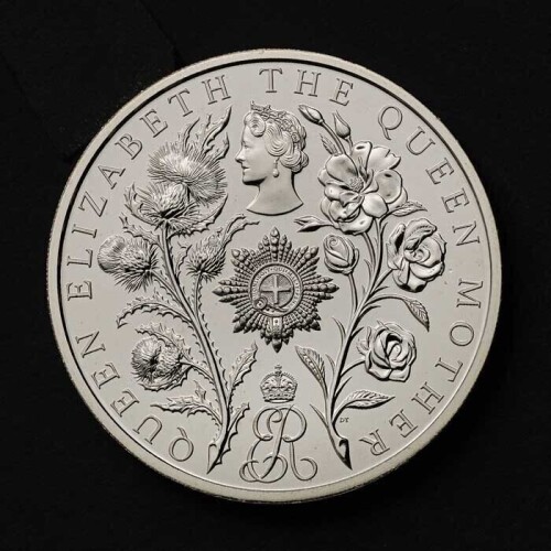 Queen Elizabeth The Queen Mother 2025 &pound;5 Brilliant Uncirculated Trial Piece