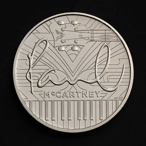 Paul McCartney 2024 &pound;5 Brilliant Uncirculated Trial Piece