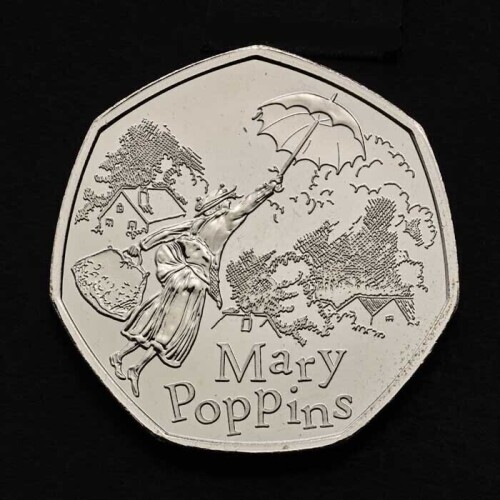 Mary Poppins 2025 50p Brilliant Uncirculated Trial Piece