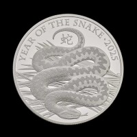 Lunar Year of the Snake 2025 5oz Silver Proof Trial Piece