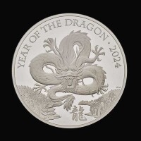 Lunar Year of the Dragon 2024 1kg Silver Proof Trial Piece