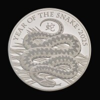 Lunar Year of the Snake 2025 1kg Silver Proof Trial Piece