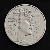 John Lennon 2025 &pound;5 Brilliant Uncirculated Trial Piece